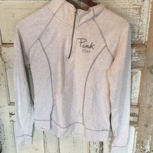 EUC PINK Yoga Pullover Zip Top